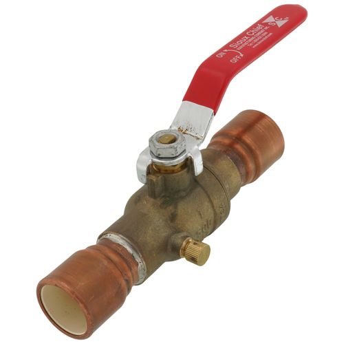 SIOUX CHIEF Sioux Chief 648-CG4FPD 648 Series Brass Full Port Solvent Weld Ball Valve with Drain