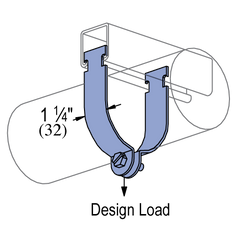 UNISTRUT Unistrut P-2033 O.D. Tubing Clamp 1-3/8 inches