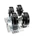 VULCAN Vulcan 00-358272 Caster Set 6 Inch Plate Mount