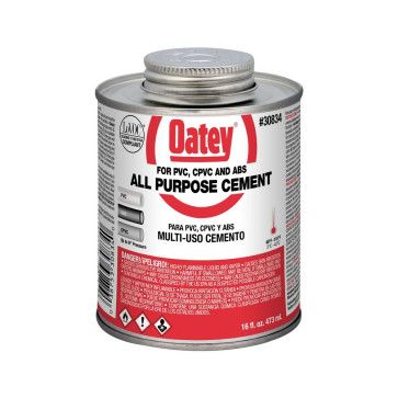 OATEY 30834 (CAT#1) ADHESIVES, GLUES & CEMENTS
