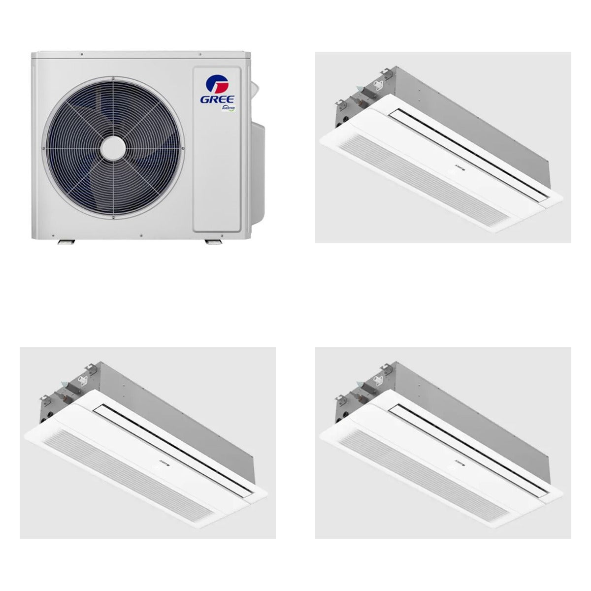 GREE GREE 48000 BTU R-32 21 SEER2 5-Zone 1-Way Ceiling Cassette System
