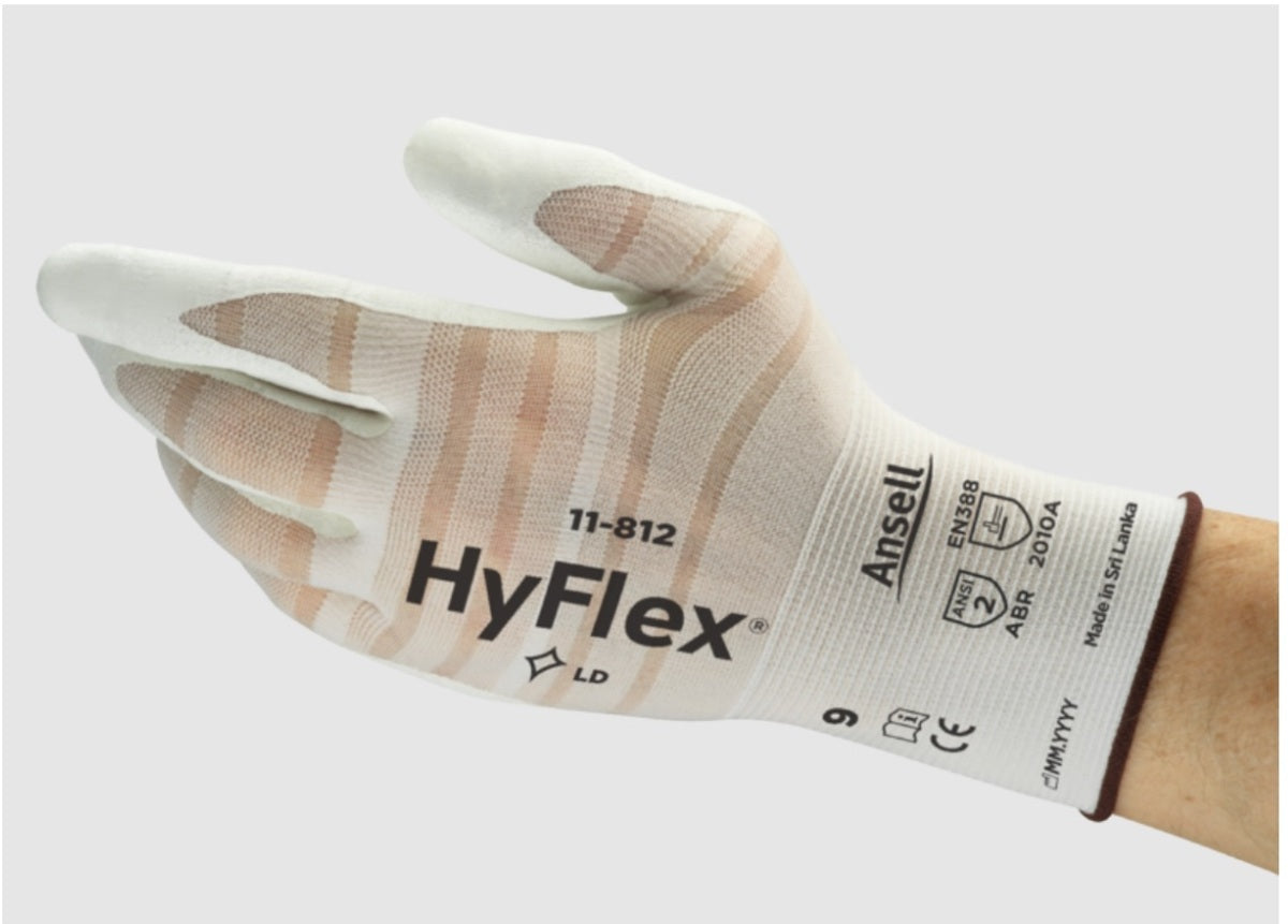 ANSELL Ansell 11812110 HyFlex Gauge 18 Work Gloves Size 11