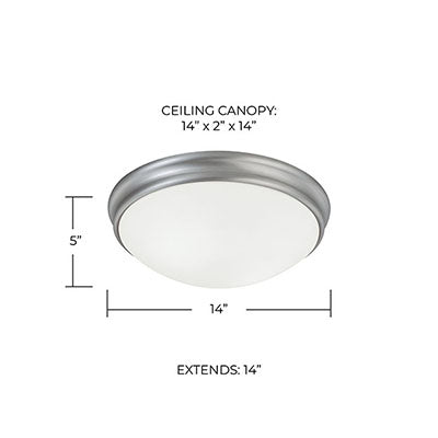 CAPITAL LIGHTING Capital Lighting 2034MN Hansen Flush-Mount 3 Light