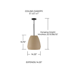 CAPITAL LIGHTING Capital Lighting 354211SN Della Large Pendant 100W
