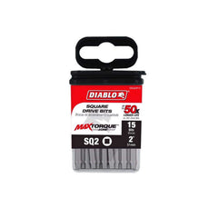 DIABLO Diablo DSQ22P15 2 in. #2 Square Drive Bits (15-Pack)