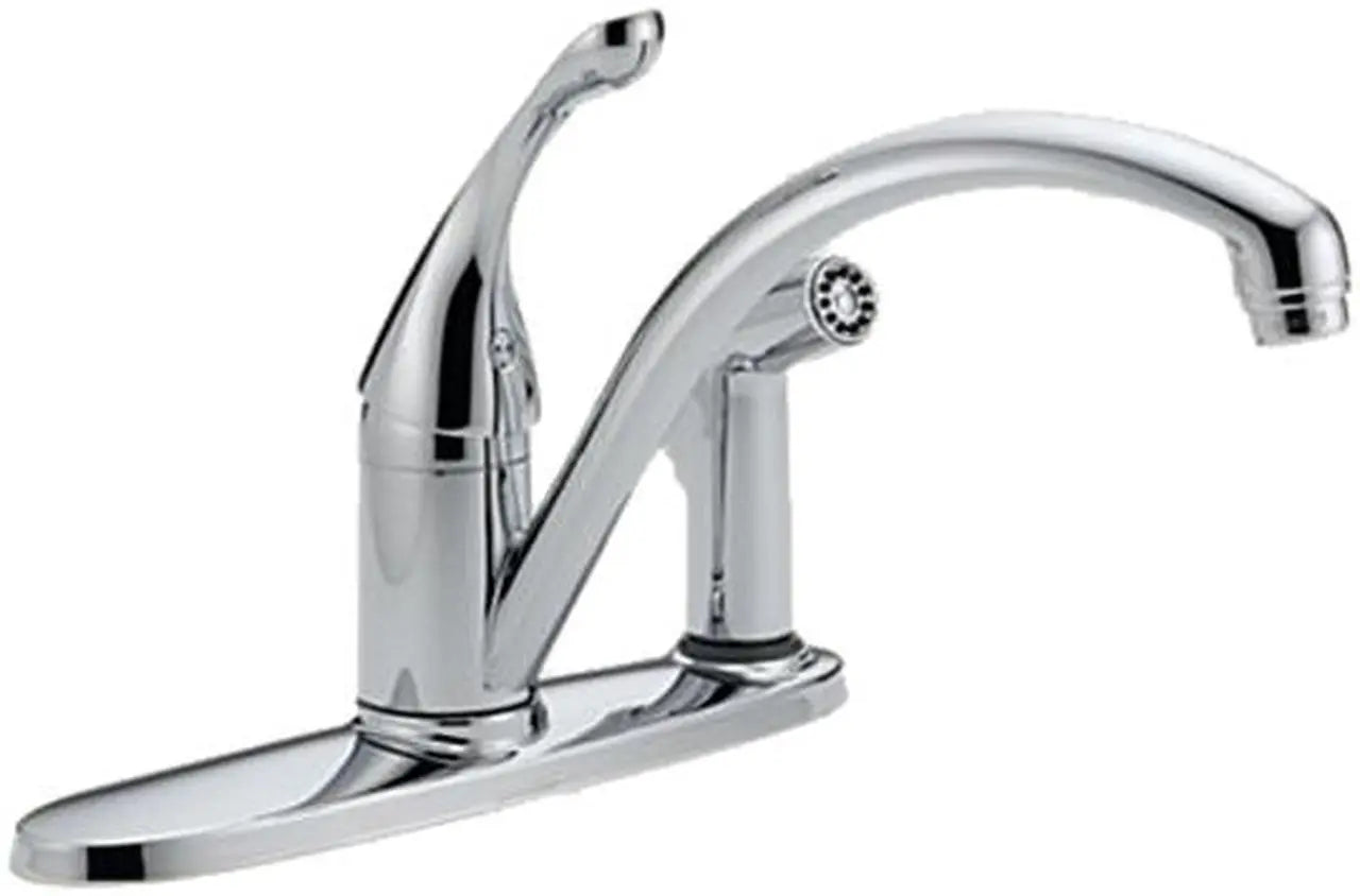 DELTA FAUCET Delta Faucet 340-WE-DST Collins Single Handle Kitchen with Integral Spray