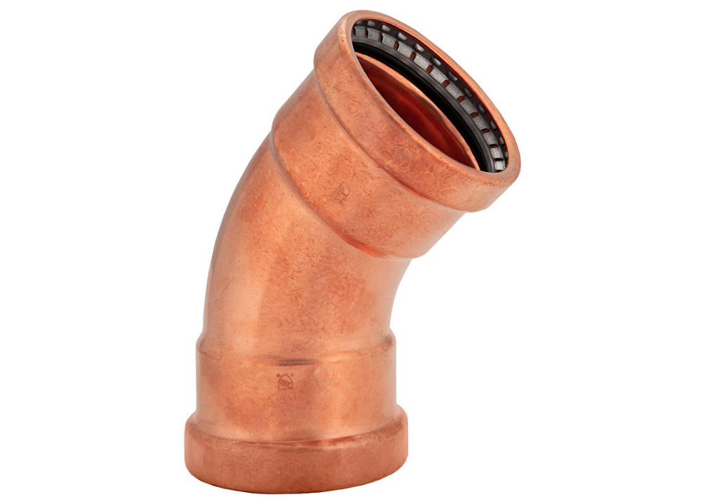 BMI Bmi 47208 Press x Press Wrought Copper Press-Fit Elbow 1-1/2 45 Degree