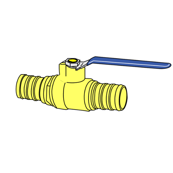 BMI Bmi 13455 3/4 inches brass ball valve pex lead-free