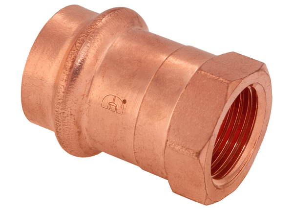 BMI Bmi 47727 1 inches x 3/4 inches Wrot Copper Press-Fit P x FIP Reducing Adapter Fitting