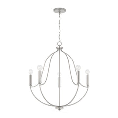 CAPITAL Capital 447051BN Madison 5-light chandelier 5 - 60 watt E12 candelabra