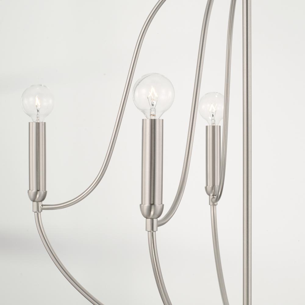 CAPITAL Capital 447051BN Madison 5-light chandelier 5 - 60 watt E12 candelabra