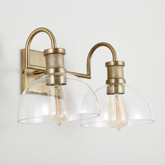 CAPITAL Capital 139123AD-497 Cassidy 2-light Vanity 100-watt 17.5 feet'