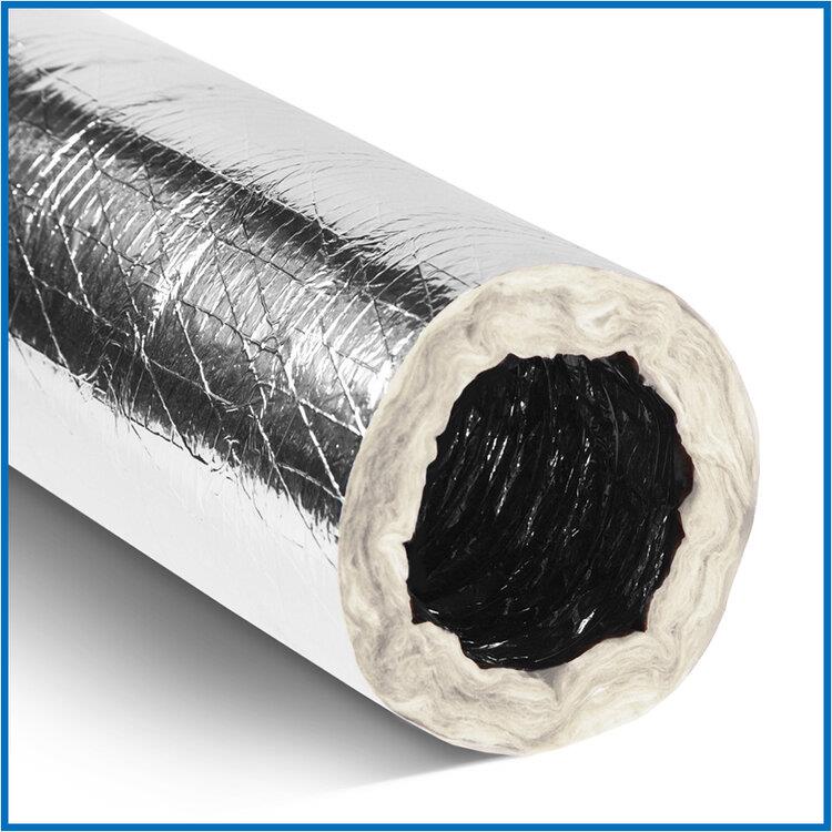 FLEXDUCT Flexduct 485C Flexduct 4 inchesx25 feet R-8 Quietflex Series 85 Rip Stop Bagged