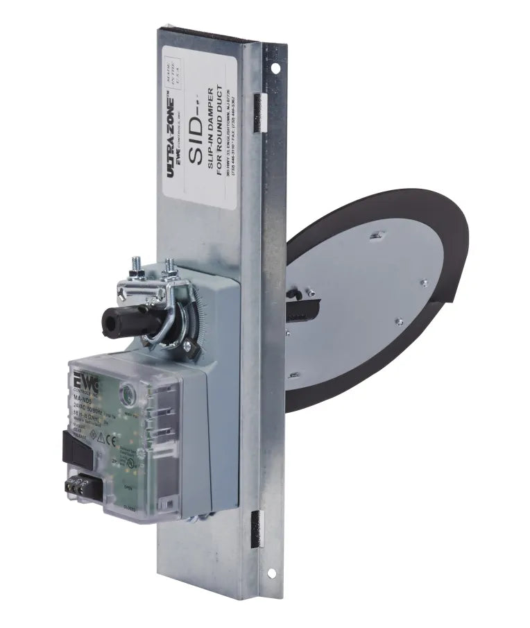 EWC CONTROLS Ewc Controls 4SID Motorized Slip-In-Damper 24V 4 Inch