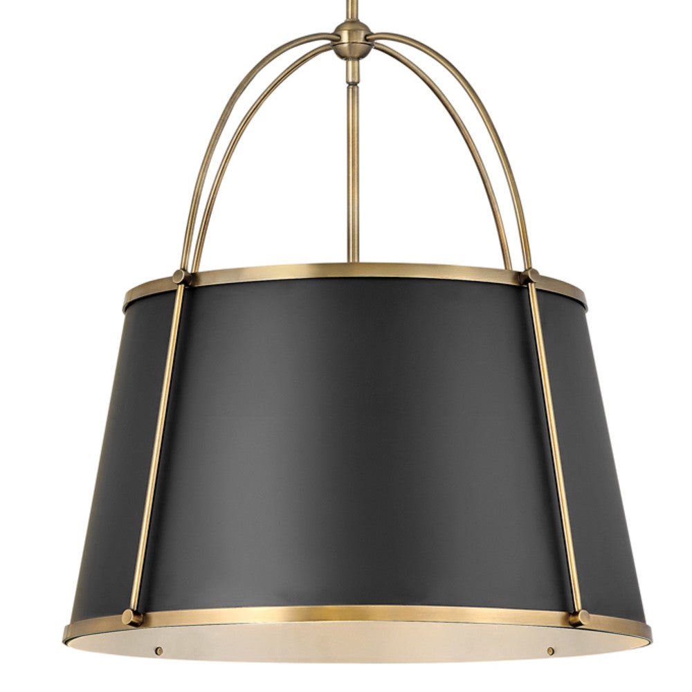 HINKLEY Hinkley 4895WS Clarke Medium Drum Chandelier 4-5W LED 4 Light 24.5 Inch