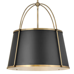 HINKLEY Hinkley 4895WS Clarke Medium Drum Chandelier 4-5W LED 4 Light 24.5 Inch