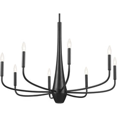 KICHLER Kichler 52526BK Deela eight light chandelier 60W 36 inch