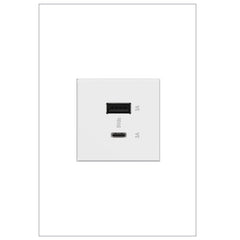 LEGRAND Legrand ARUSB2AC6W4 Adorne Dual USB, Type A/C 6 Amp