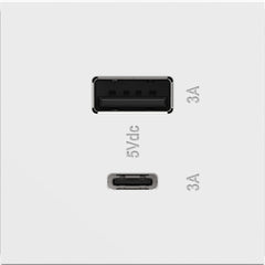 LEGRAND Legrand ARUSB2AC6W4 Adorne Dual USB, Type A/C 6 Amp