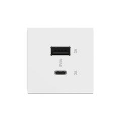 LEGRAND Legrand ARUSB2AC6W4 Adorne Dual USB, Type A/C 6 Amp