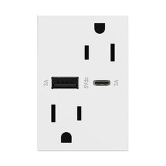 LEGRAND Legrand ARTRUSB156ACW4 adorne duplex tamper-resistant 15a 125v