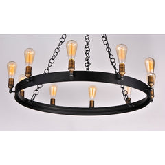 MAXIM Maxim 26275BKNAB ten light chandelier 600w 37.5 inch