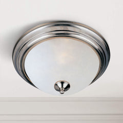 MAXIM Maxim 5840FTSN Essentials 1-light flush mount light 60W 11.5 inch