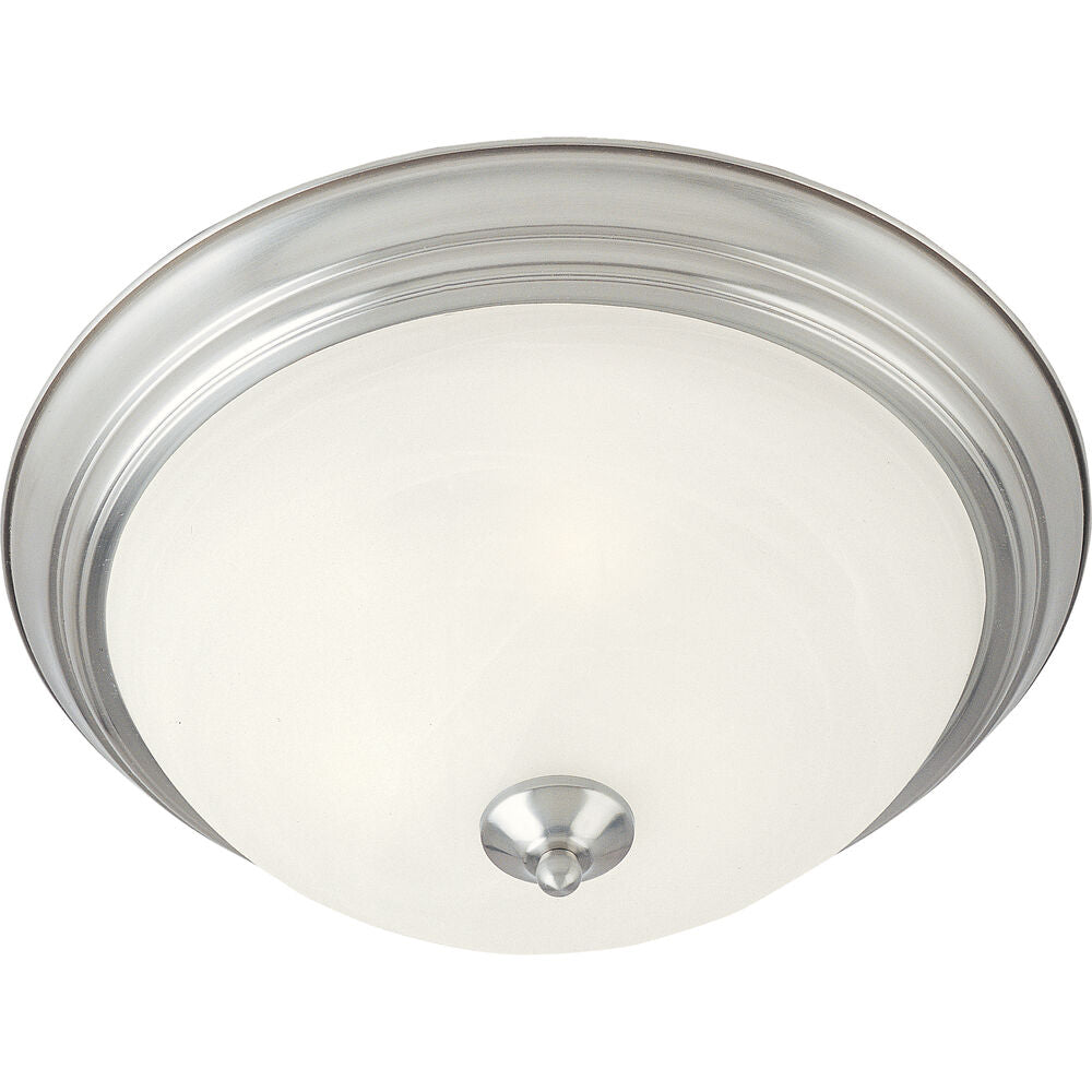 MAXIM Maxim 5849MRSN Two Light Flush Mount 2 x 60W 11.5 Inch