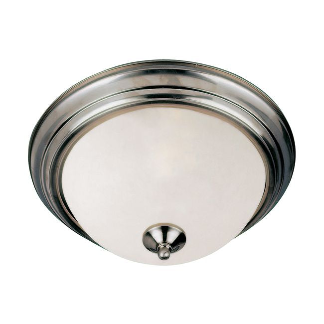 MAXIM Maxim 5841FTSN Essentials 2-Light Flush Mount Light 2 x 60W 13.5 Inch Wide 6 Inch High