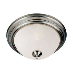 MAXIM Maxim 5841FTSN Essentials 2-Light Flush Mount Light 2 x 60W 13.5 Inch Wide 6 Inch High