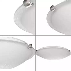 PROGRESS LIGHTING Progress Lighting P350178-009 linen dome three-light etched linen glass flush-mount light 16-1/4 inches