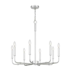 QUOIZEL Quoizel ABR5028C Abner Chandelier 8-Light 60W 28 Inch