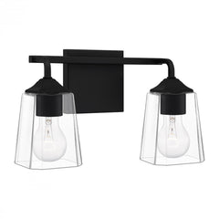 QUOIZEL Quoizel THO8614MBK Thoresby vanity light 2-light 200 total watts 14 inch wide