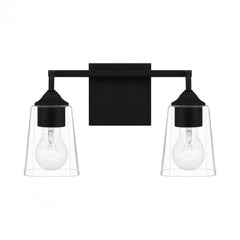 QUOIZEL Quoizel THO8614MBK Thoresby vanity light 2-light 200 total watts 14 inch wide