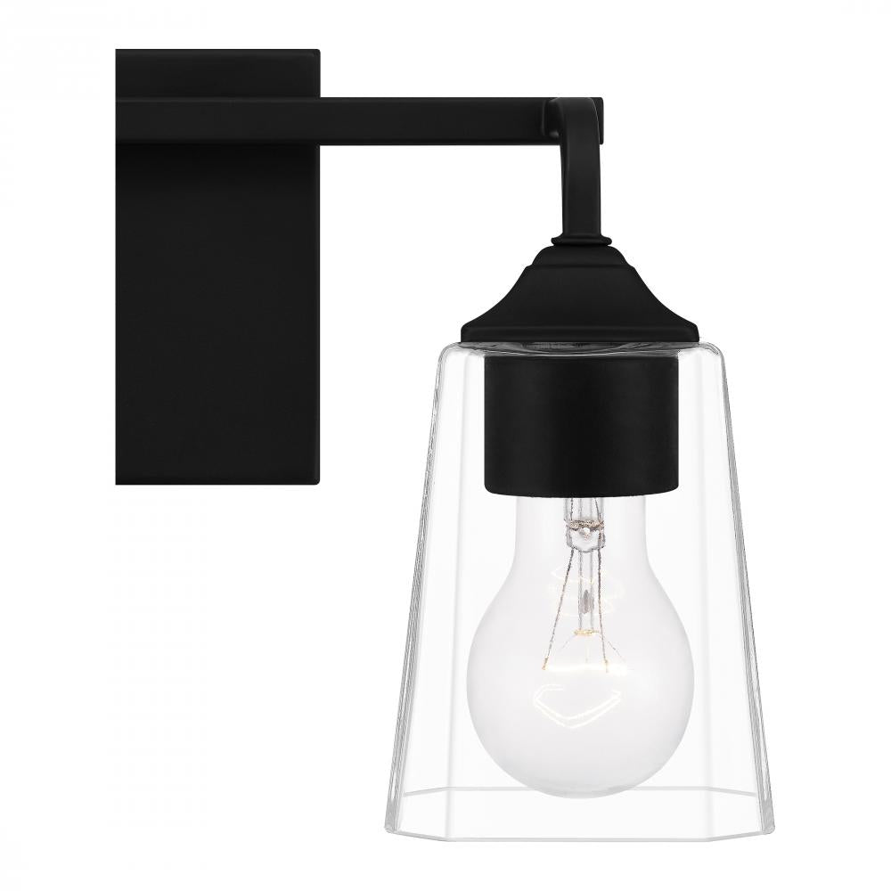 QUOIZEL Quoizel THO8614MBK Thoresby vanity light 2-light 200 total watts 14 inch wide