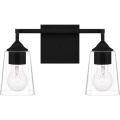 QUOIZEL Quoizel THO8614MBK Thoresby vanity light 2-light 200 total watts 14 inch wide