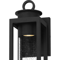 QUOIZEL Quoizel DGL8405MBK Donegal outdoor wall lantern 7 watt 1-light 14.75 inch