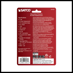SATCO Satco S21827 B11 LED bulb 5.5 watt 2-pack replacement S21733