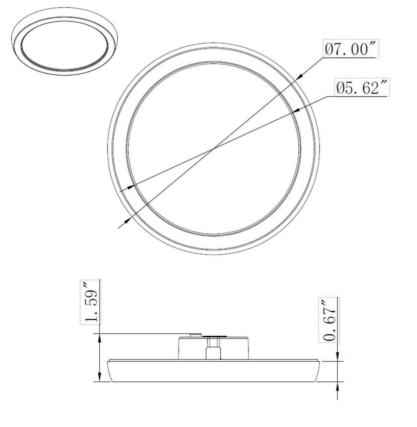 SATCO Satco 62/1713 Blink LED Round 11W 7 Inch