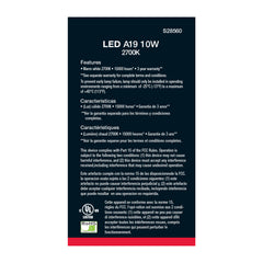 SATCO Satco S28560 A19 LED 10 Watt 4-pack S8560