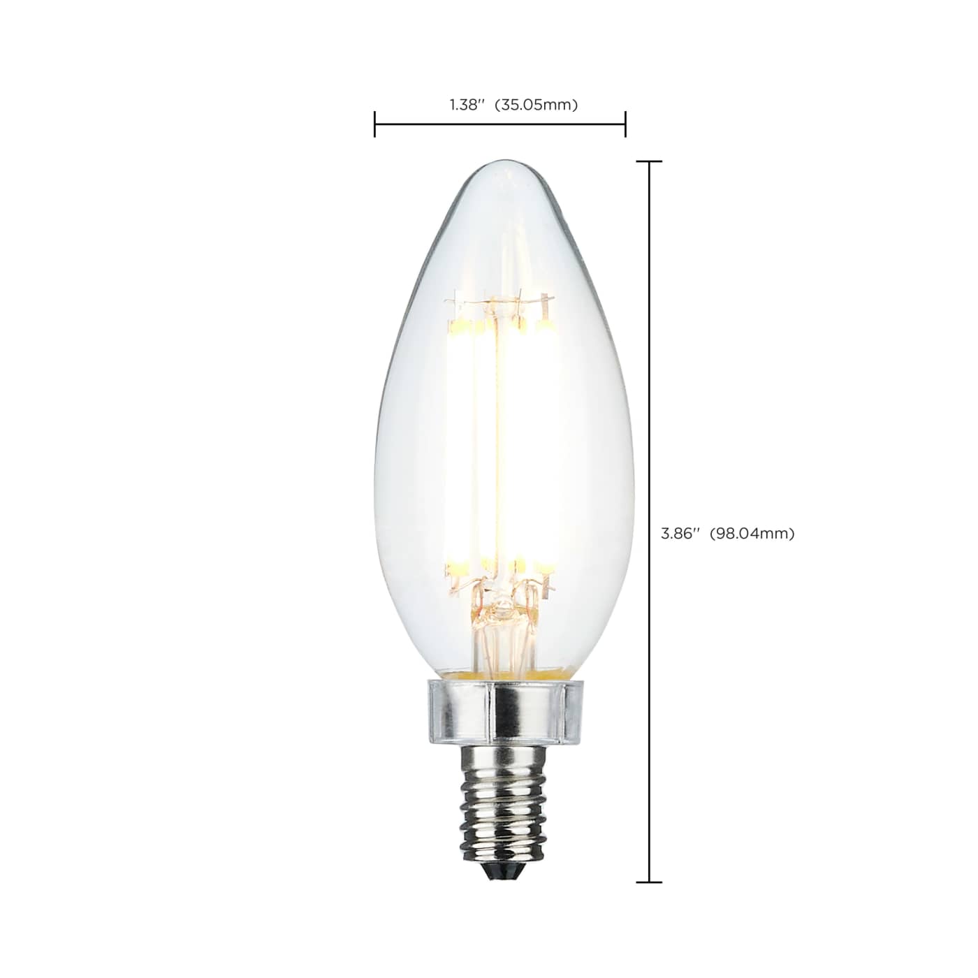 SATCO Satco S11345 C11 LED Filament 8 Watt 300 Degree
