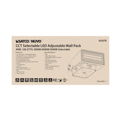 SATCO Satco 65/678 adjustable wall pack 40w adjustable 0-90 degree