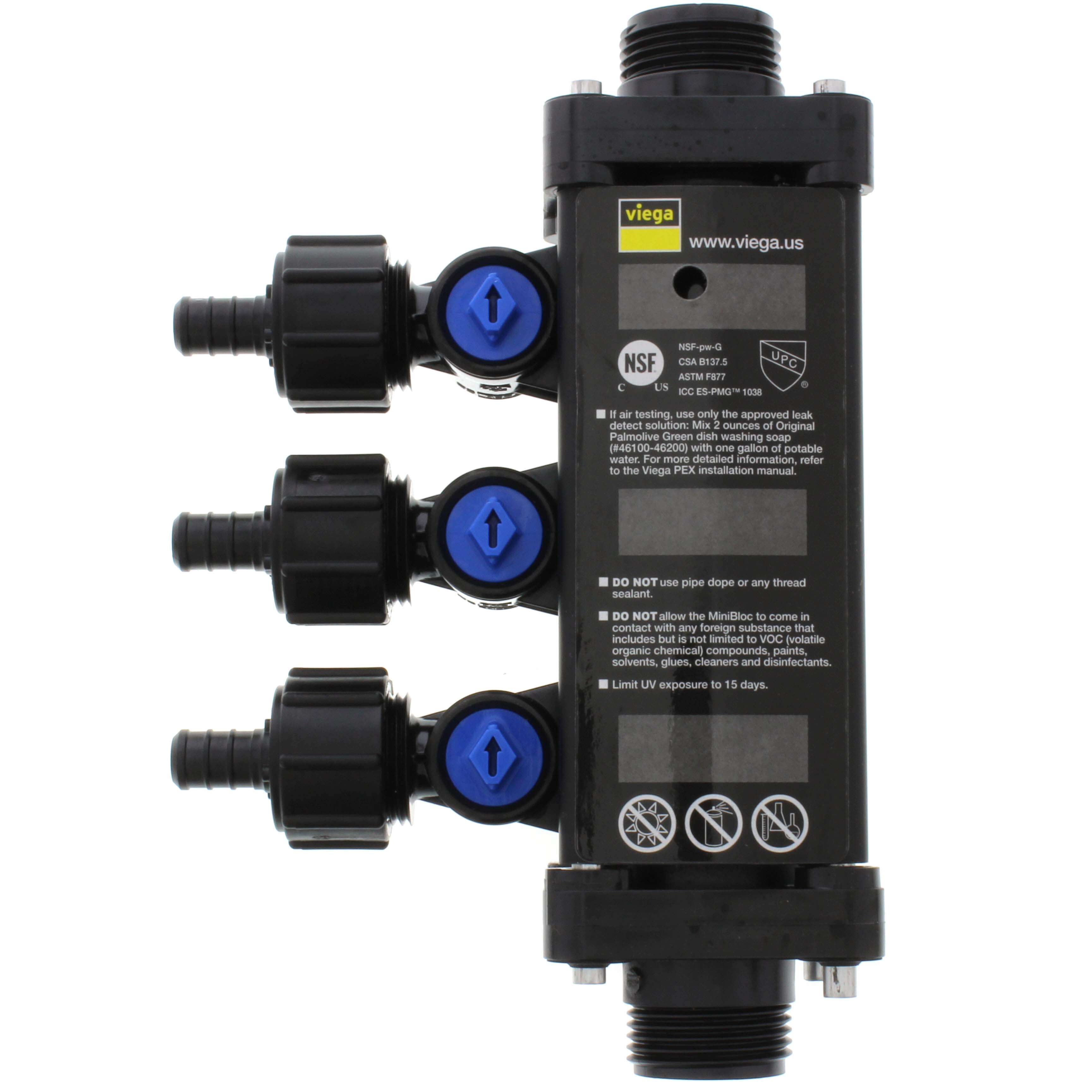 VIEGA Viega 50033 PureFlow Viega MiniBloc zoning manifold adapter 3 port 1/2