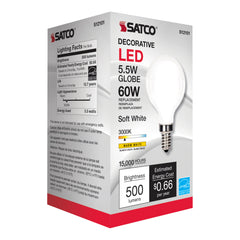 SATCO Satco S12101 G16 1/2 LED 5.5 watt 360 degree S21213