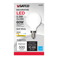 SATCO Satco S12101 G16 1/2 LED 5.5 watt 360 degree S21213