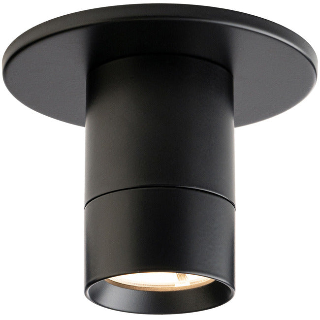 WAC Wac FM-240103-CS-BK Twist-N-Lite mini flush mount 12w 45 degree beam