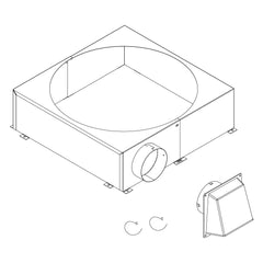 MAJESTIC Majestic CAK5A Chimney Air Kit for SL1100 and SL400 Series Pipe