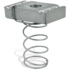 ABB Abb B-911-3/8 spring nut 3/8-16 UNC thread 5/16 in THK for use with 1-1/2 in deep channel