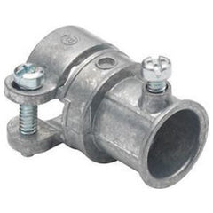 BRIDGEPORT FITTINGS Bridgeport Fittings 282-DCX Ball Burnished Zinc Die Cast Set-Screw to Set-Screw Flexible Metal Conduit Fitting 3/4 Inch EMT to 1/2 Inch