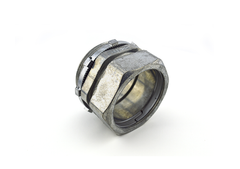 BRIDGEPORT FITTINGS Bridgeport Fittings 255-DC2 2 inch Ball Burnished Zinc Die Cast EMT Compression Connector Pack of 10 15255